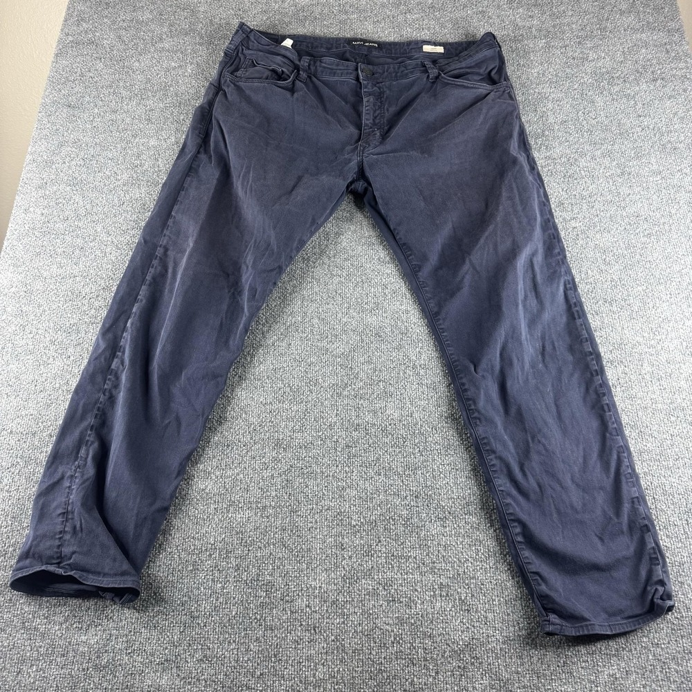 Mavi Jake Jeans Mens 42x32 Blue Slim Straight Dark Wash Denim Stretch